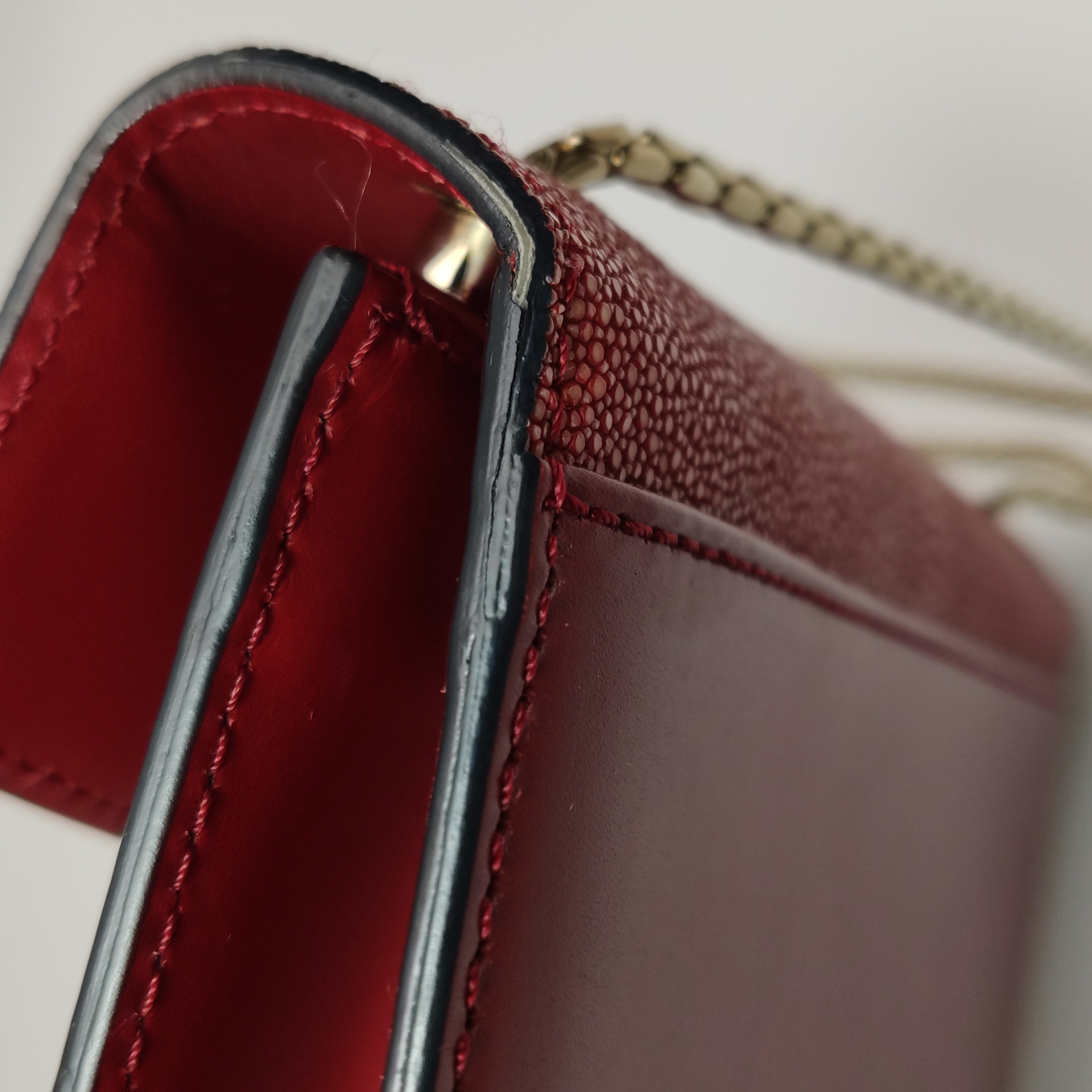 Bvlgari Serpenti Forever Square Shoulder Bag Leather and Stingray Small — photo 23 of 25