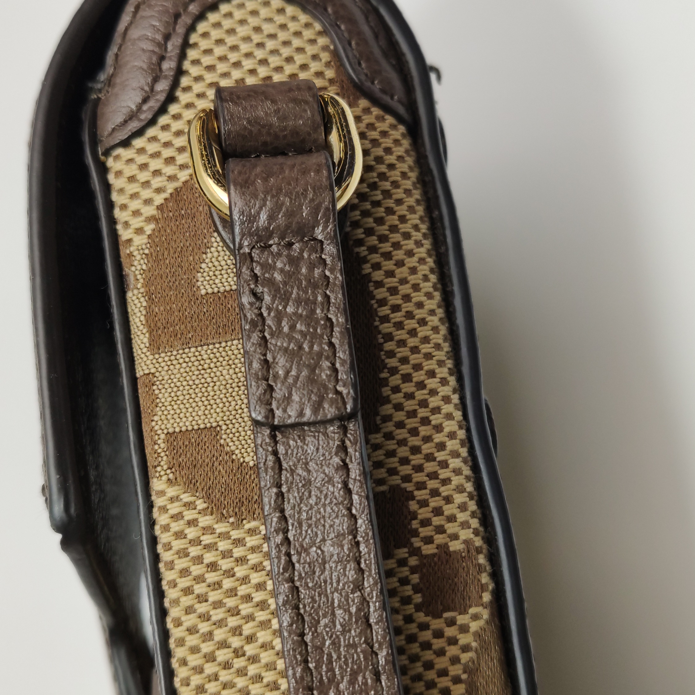 Gucci Horsebit 1955 Crossbody Bag Jumbo GG Canvas Mini — photo 19 of 20