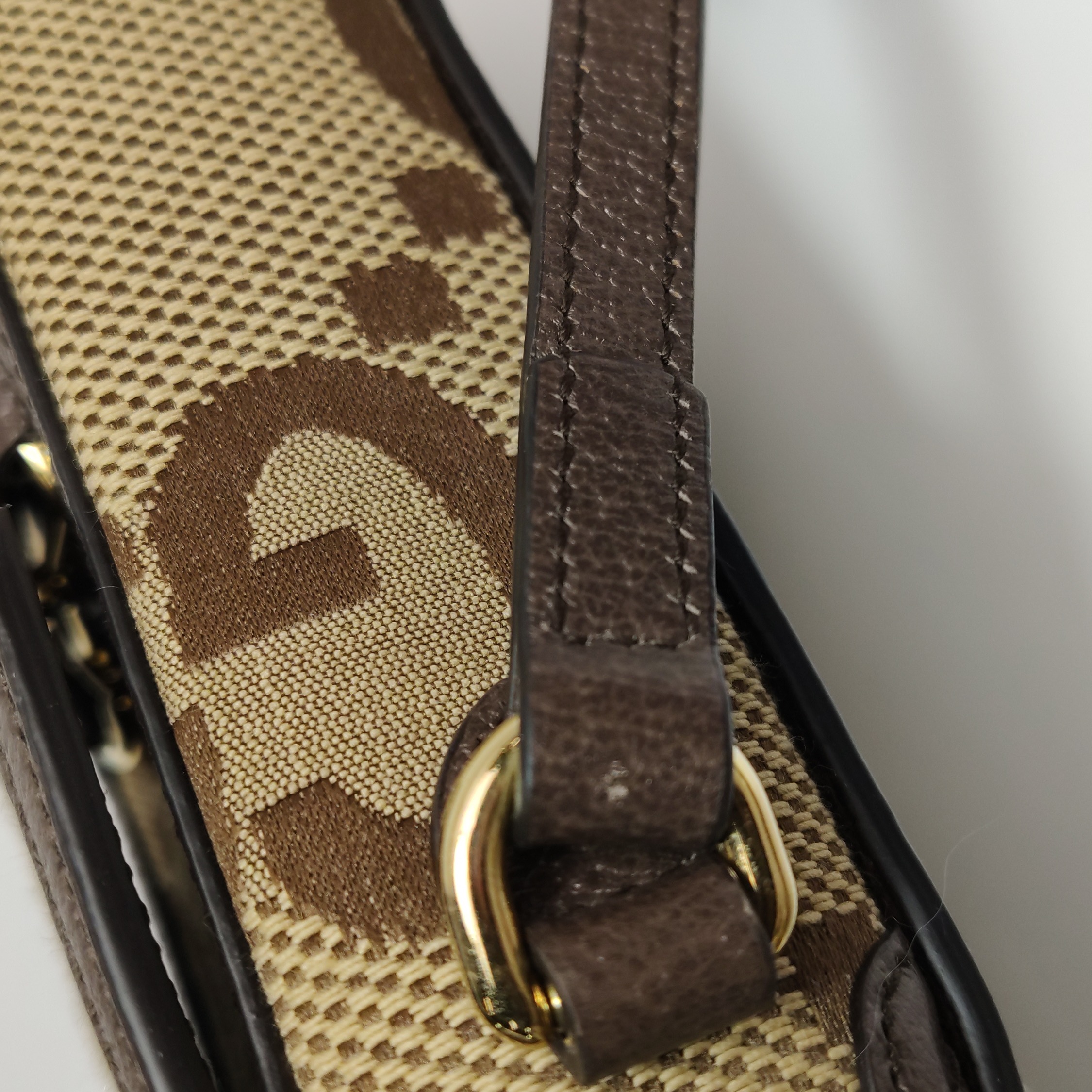 Gucci Horsebit 1955 Crossbody Bag Jumbo GG Canvas Mini — photo 10 of 20