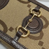 Gucci Horsebit 1955 Crossbody Bag Jumbo GG Canvas Mini — thumbnail 9