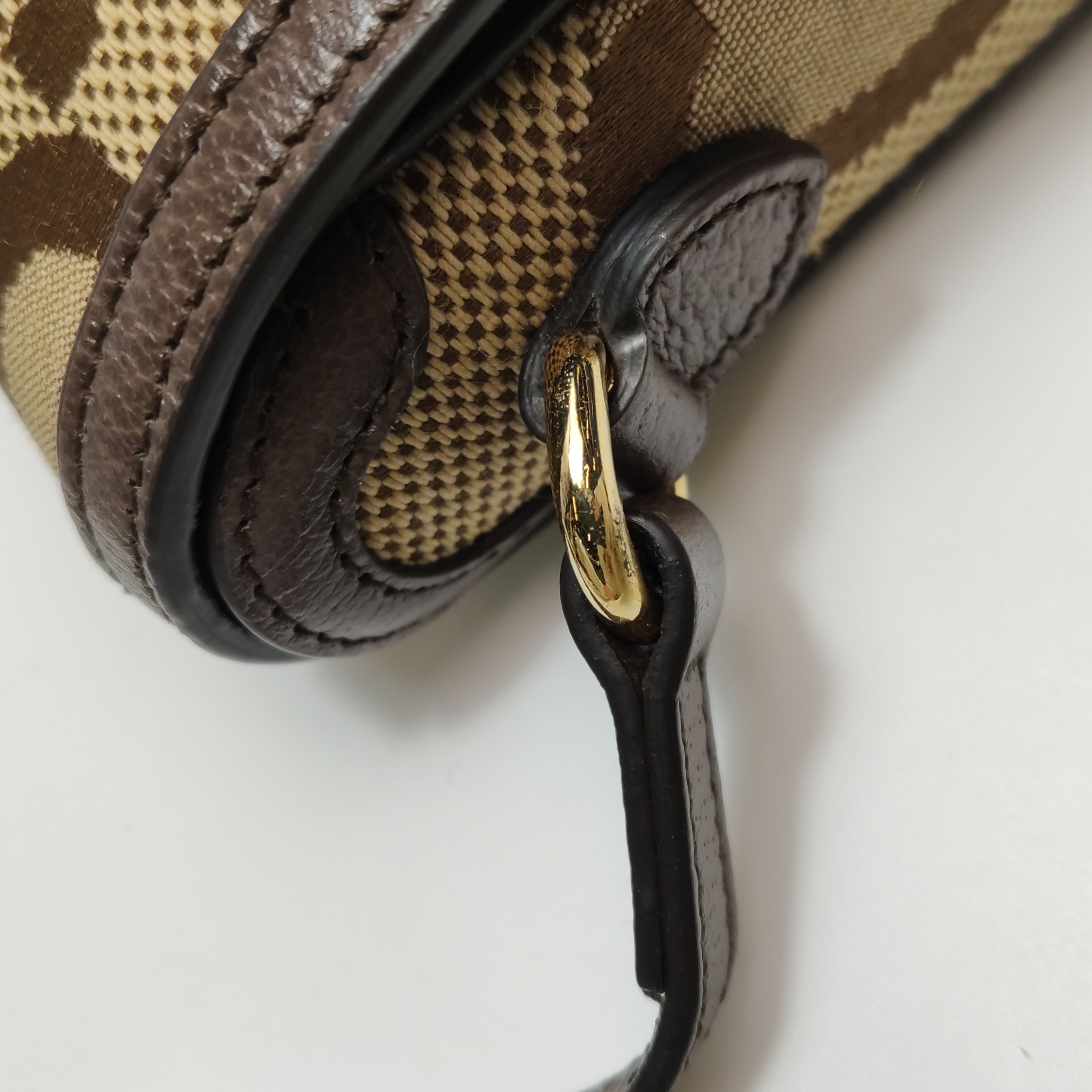 Gucci Horsebit 1955 Crossbody Bag Jumbo GG Canvas Mini — photo 11 of 20