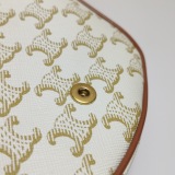 Celine Besace Flap Bag Triomphe Coated Canvas Mini — thumbnail 9