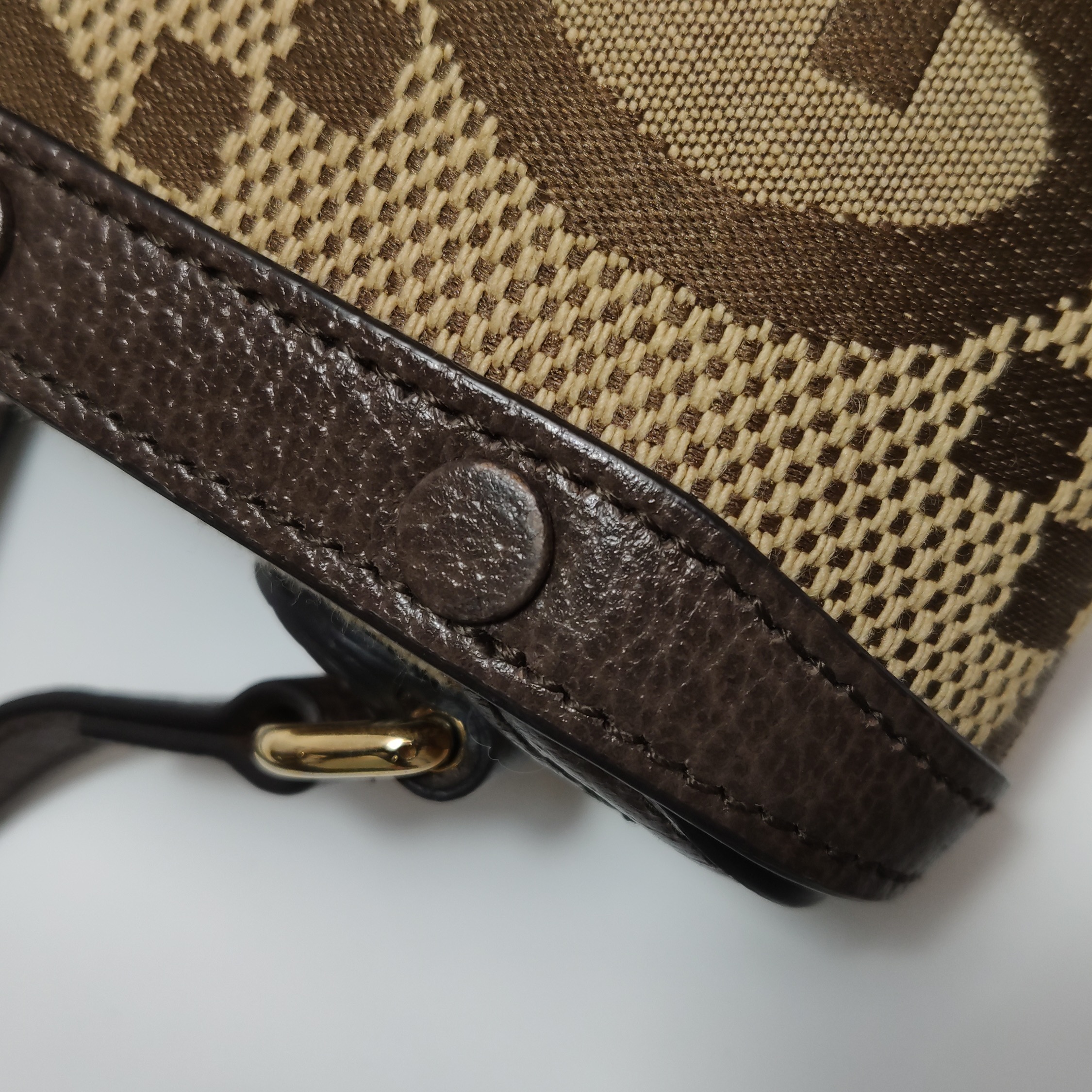 Gucci Horsebit 1955 Crossbody Bag Jumbo GG Canvas Mini — photo 15 of 20