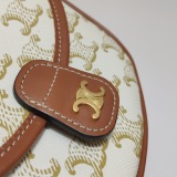 Celine Besace Flap Bag Triomphe Coated Canvas Mini — thumbnail 10
