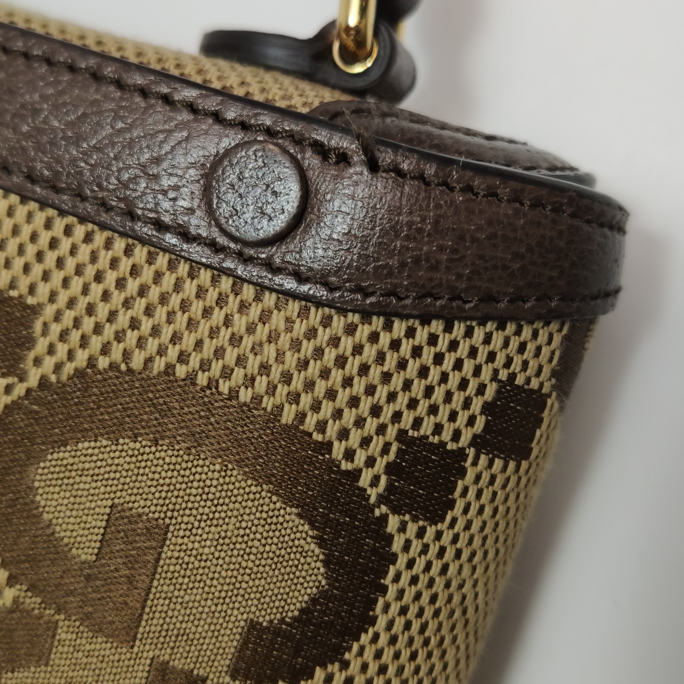 Gucci Horsebit 1955 Crossbody Bag Jumbo GG Canvas Mini — photo 12 of 20