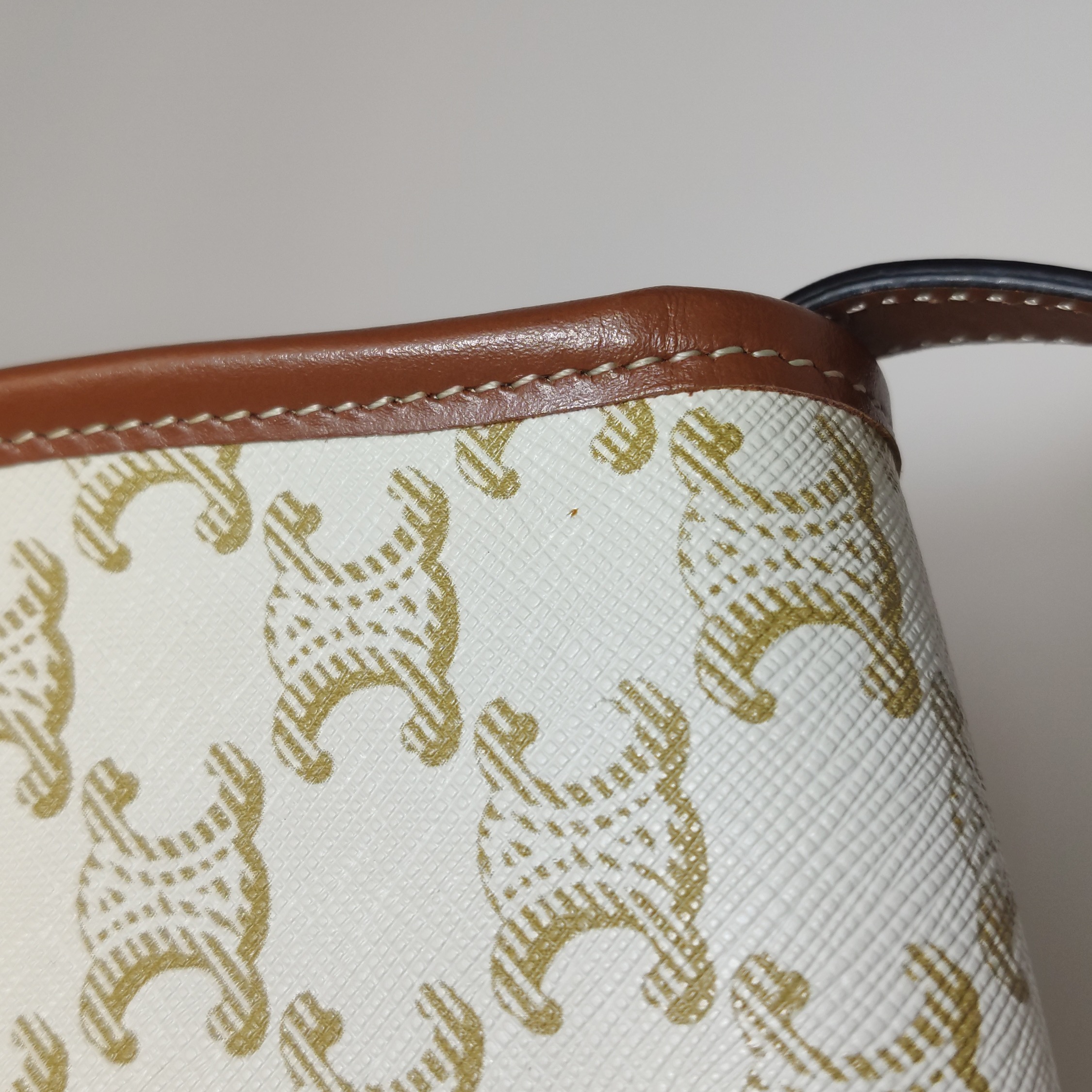 Celine Besace Flap Bag Triomphe Coated Canvas Mini — photo 13 of 15