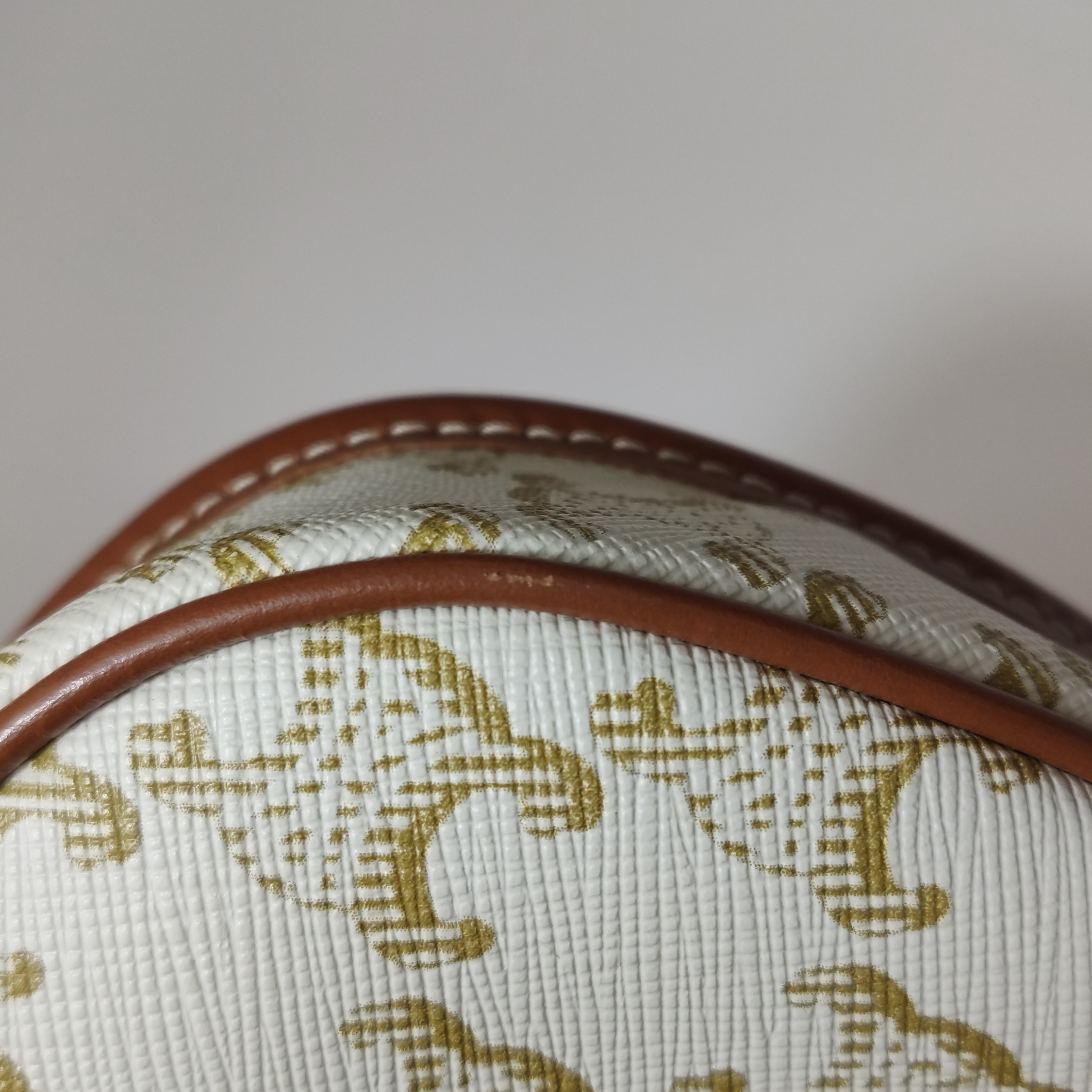 Celine Besace Flap Bag Triomphe Coated Canvas Mini — photo 11 of 15