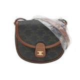 Celine Besace Flap Bag Triomphe Coated Canvas Mini — thumbnail 1