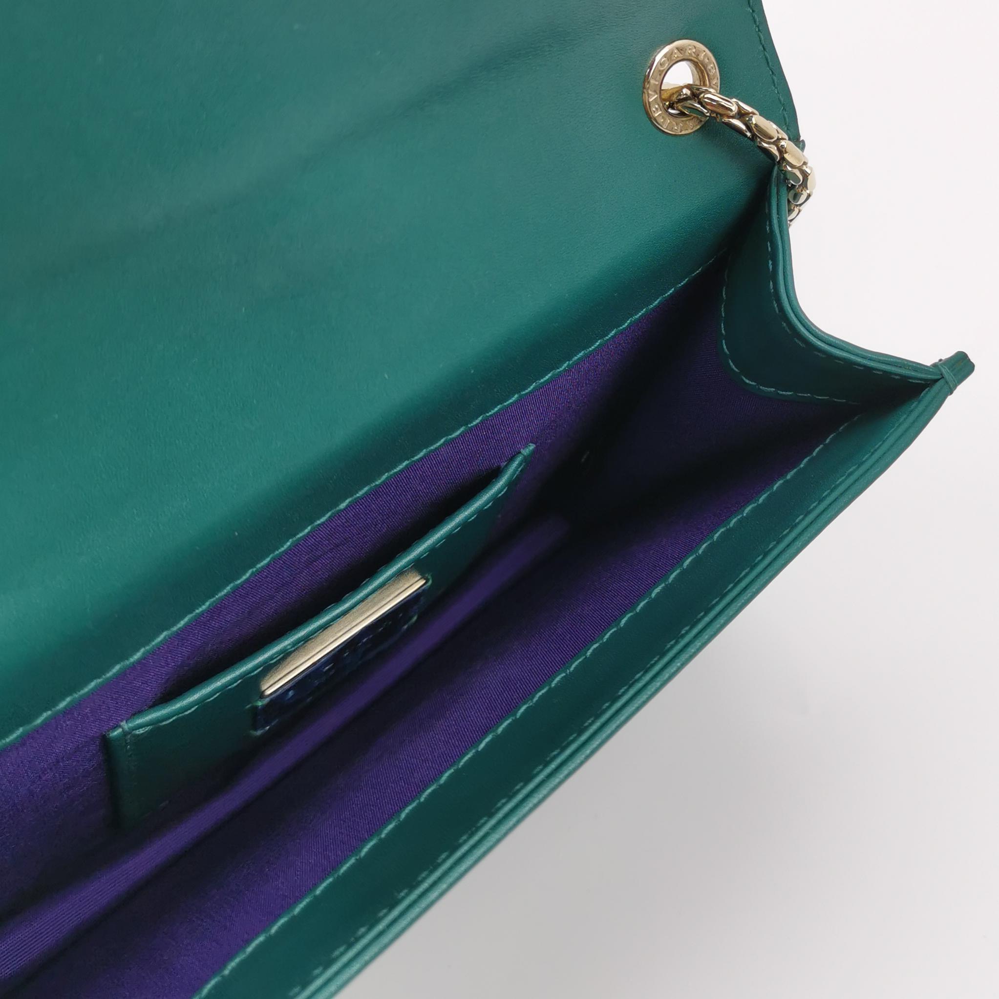 Bvlgari Serpenti Forever Square Shoulder Bag Leather and Stingray Small — photo 8 of 24