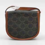 Celine Besace Flap Bag Triomphe Coated Canvas Mini — thumbnail 3