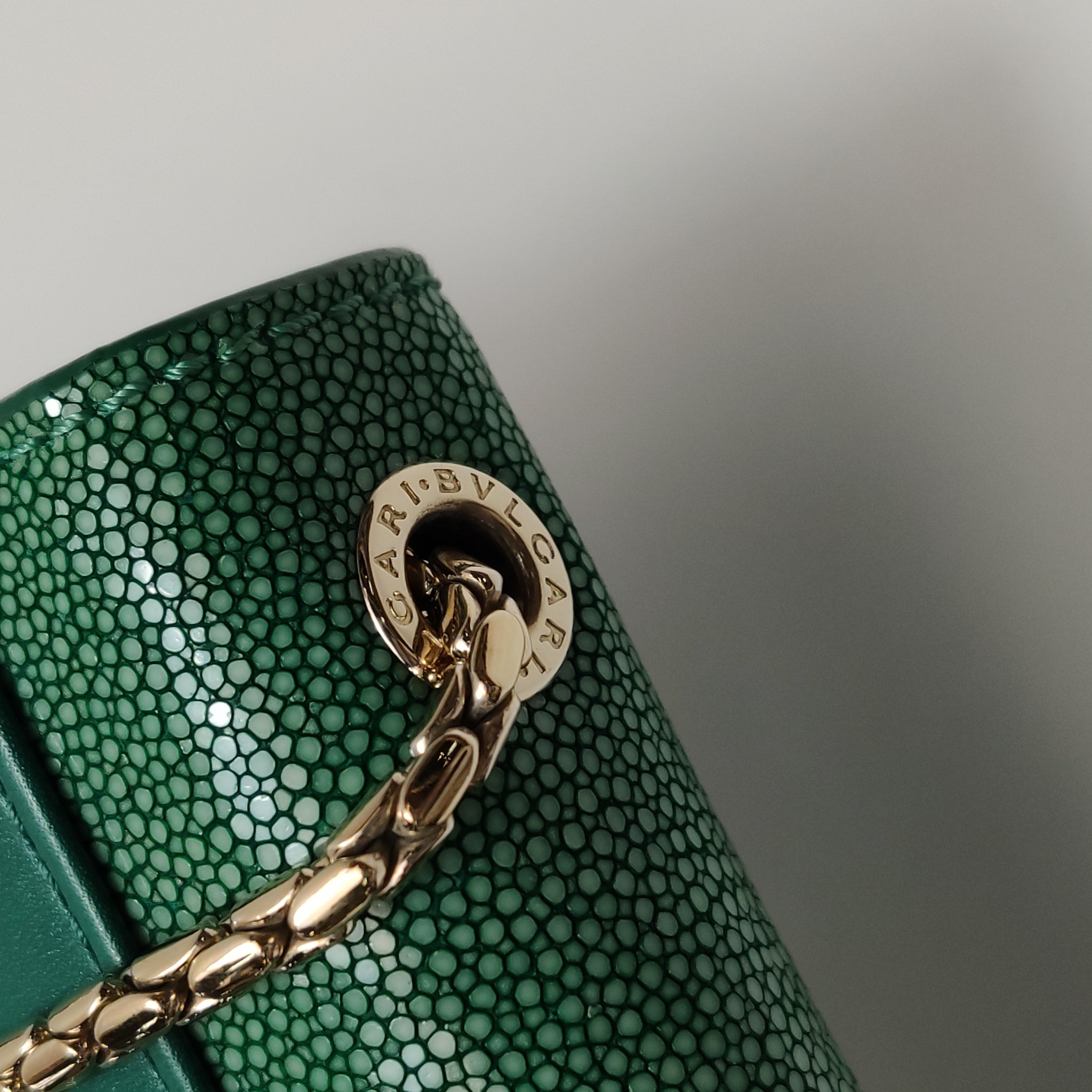 Bvlgari Serpenti Forever Square Shoulder Bag Leather and Stingray Small — photo 14 of 24