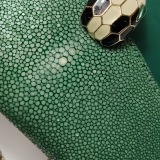 Bvlgari Serpenti Forever Square Shoulder Bag Leather and Stingray Small — thumbnail 16