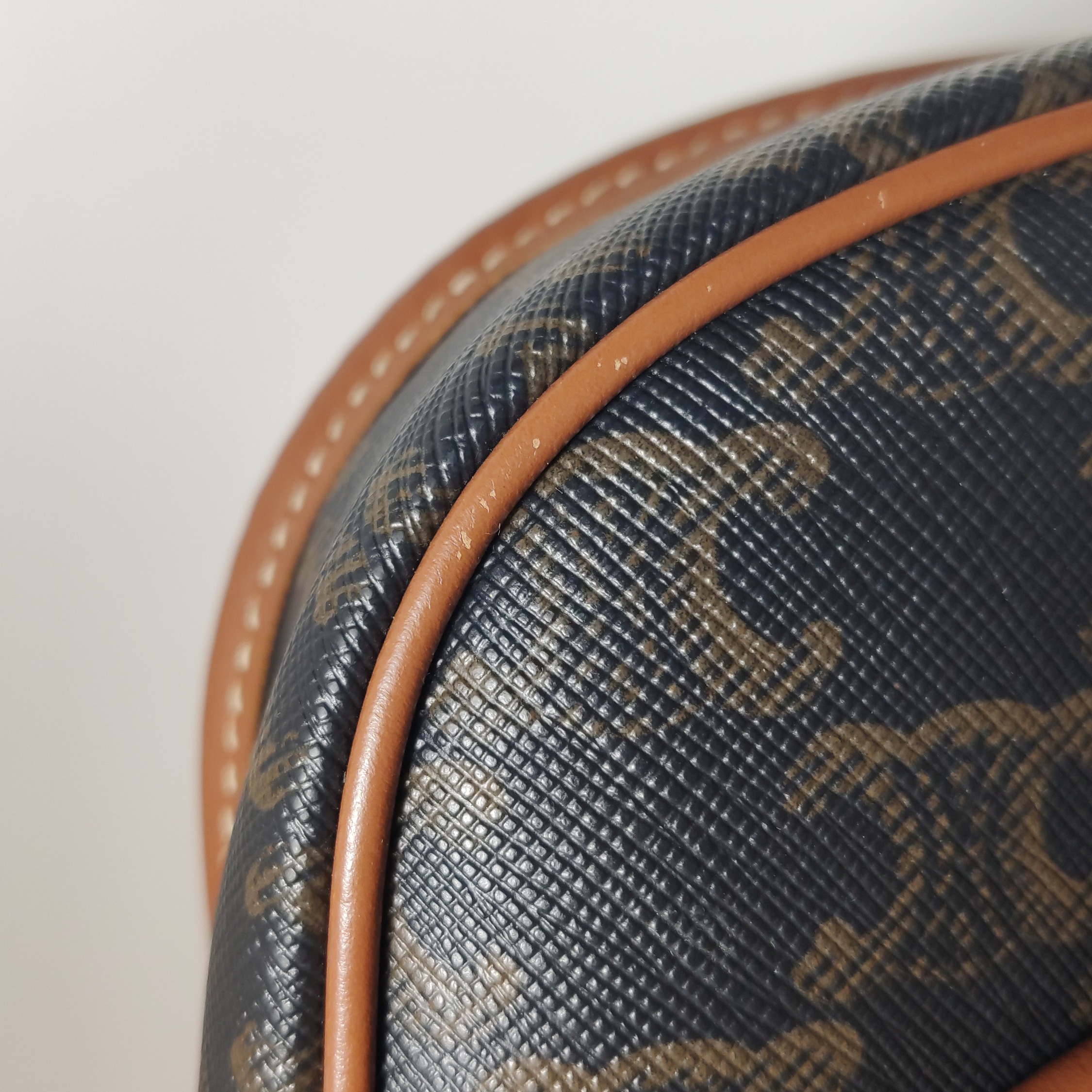 Celine Besace Flap Bag Triomphe Coated Canvas Mini — photo 12 of 13