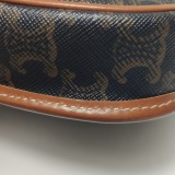 Celine Besace Flap Bag Triomphe Coated Canvas Mini — thumbnail 11