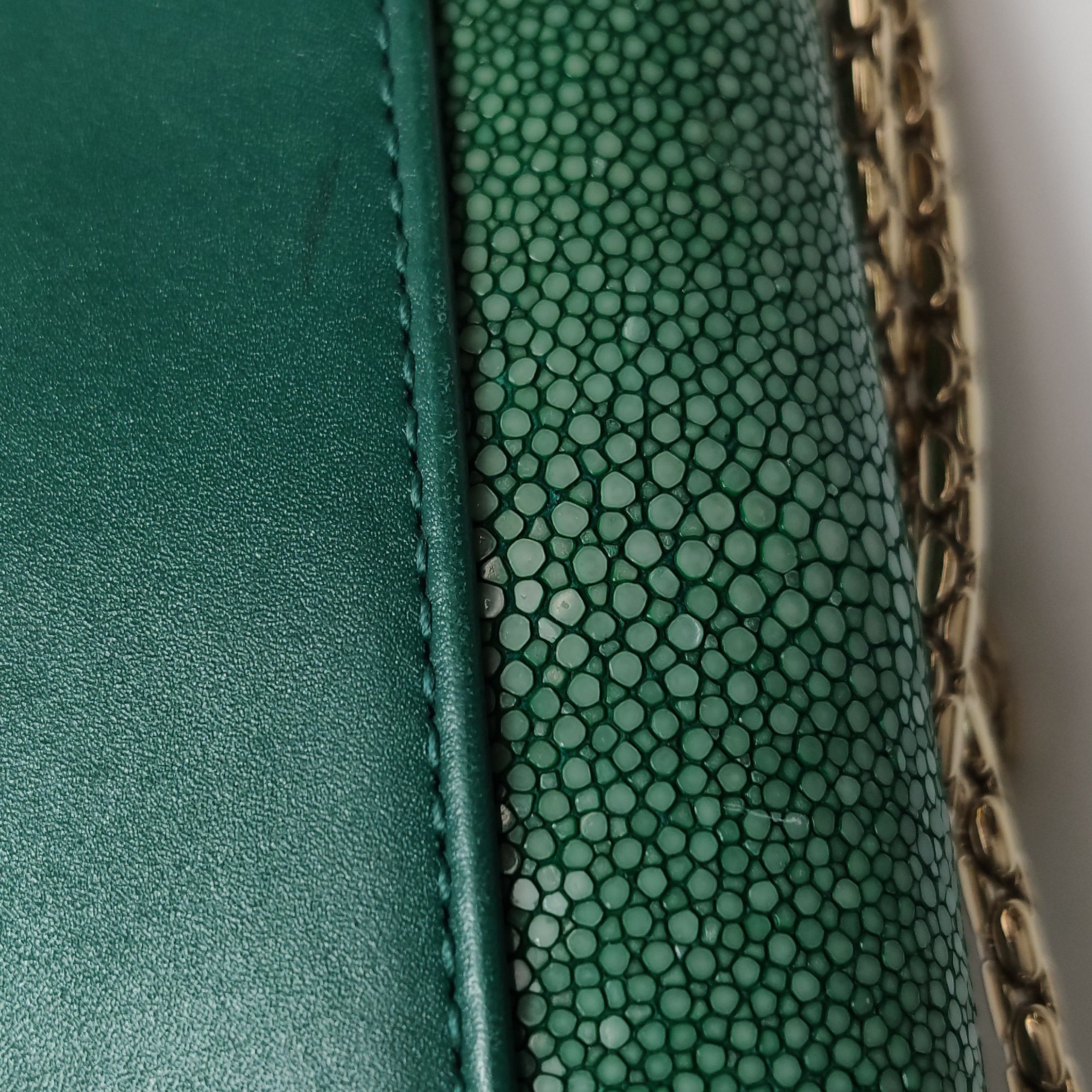 Bvlgari Serpenti Forever Square Shoulder Bag Leather and Stingray Small — photo 20 of 24