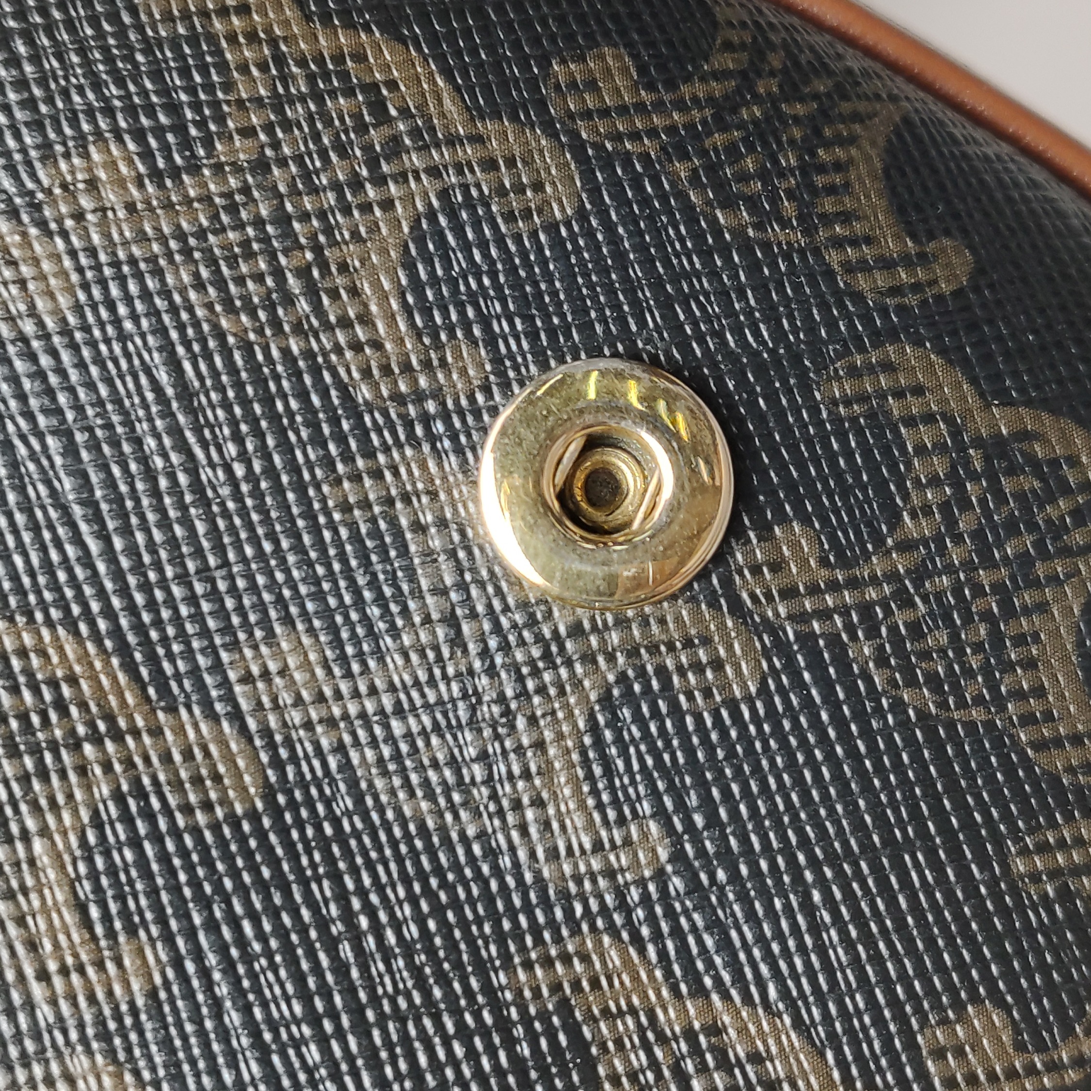 Celine Besace Flap Bag Triomphe Coated Canvas Mini — photo 10 of 14