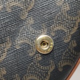 Celine Besace Flap Bag Triomphe Coated Canvas Mini — thumbnail 10