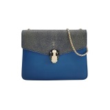 Bvlgari Serpenti Forever Square Shoulder Bag Leather and Stingray Small — thumbnail 1