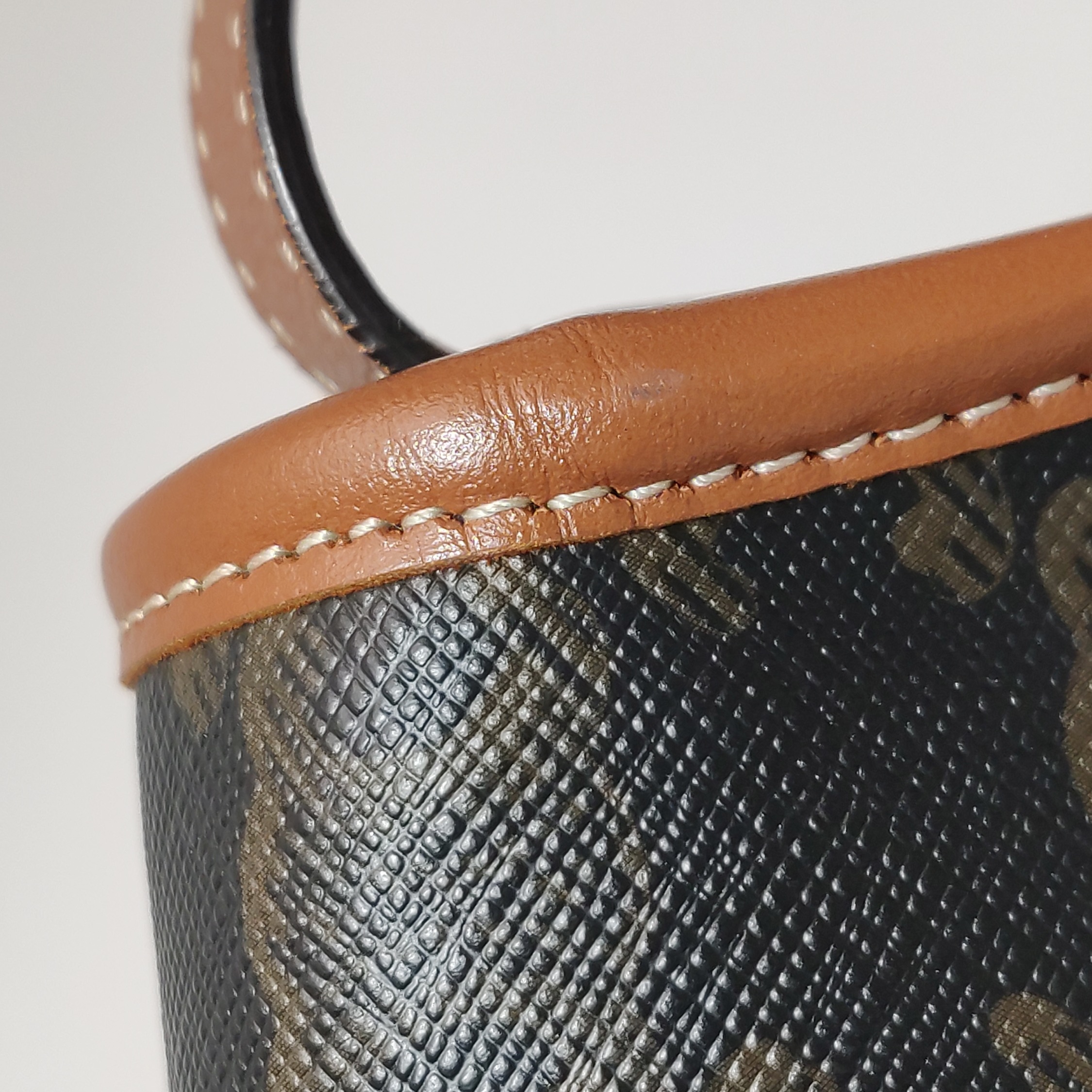Celine Besace Flap Bag Triomphe Coated Canvas Mini — photo 12 of 14
