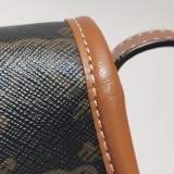 Celine Besace Flap Bag Triomphe Coated Canvas Mini — thumbnail 12