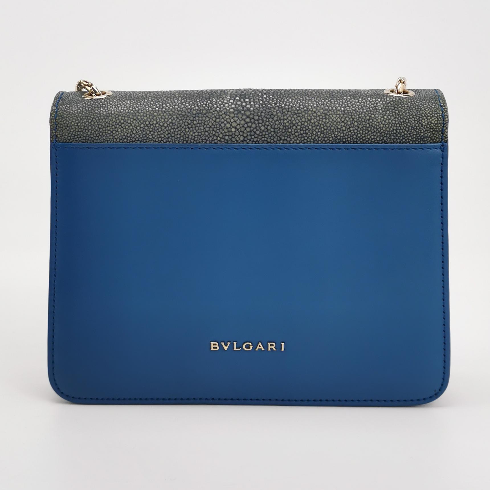 Bvlgari Serpenti Forever Square Shoulder Bag Leather and Stingray Small — photo 5 of 18