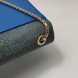 Bvlgari Serpenti Forever Square Shoulder Bag Leather and Stingray Small — thumbnail 13