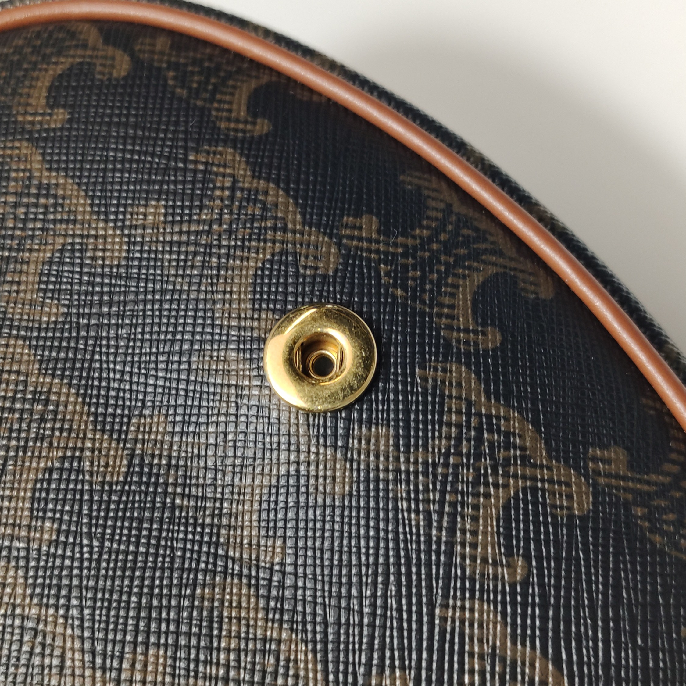 Celine Besace Flap Bag Triomphe Coated Canvas Mini — photo 12 of 14