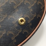 Celine Besace Flap Bag Triomphe Coated Canvas Mini — thumbnail 12