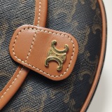 Celine Besace Flap Bag Triomphe Coated Canvas Mini — thumbnail 9