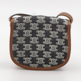 Celine Besace Flap Bag Triomphe Coated Canvas Mini — thumbnail 3