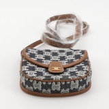 Celine Besace Flap Bag Triomphe Coated Canvas Mini — thumbnail 6