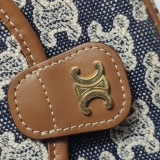 Celine Besace Flap Bag Triomphe Coated Canvas Mini — thumbnail 8