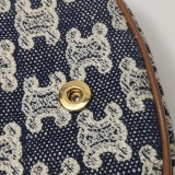 Celine Besace Flap Bag Triomphe Coated Canvas Mini — thumbnail 11