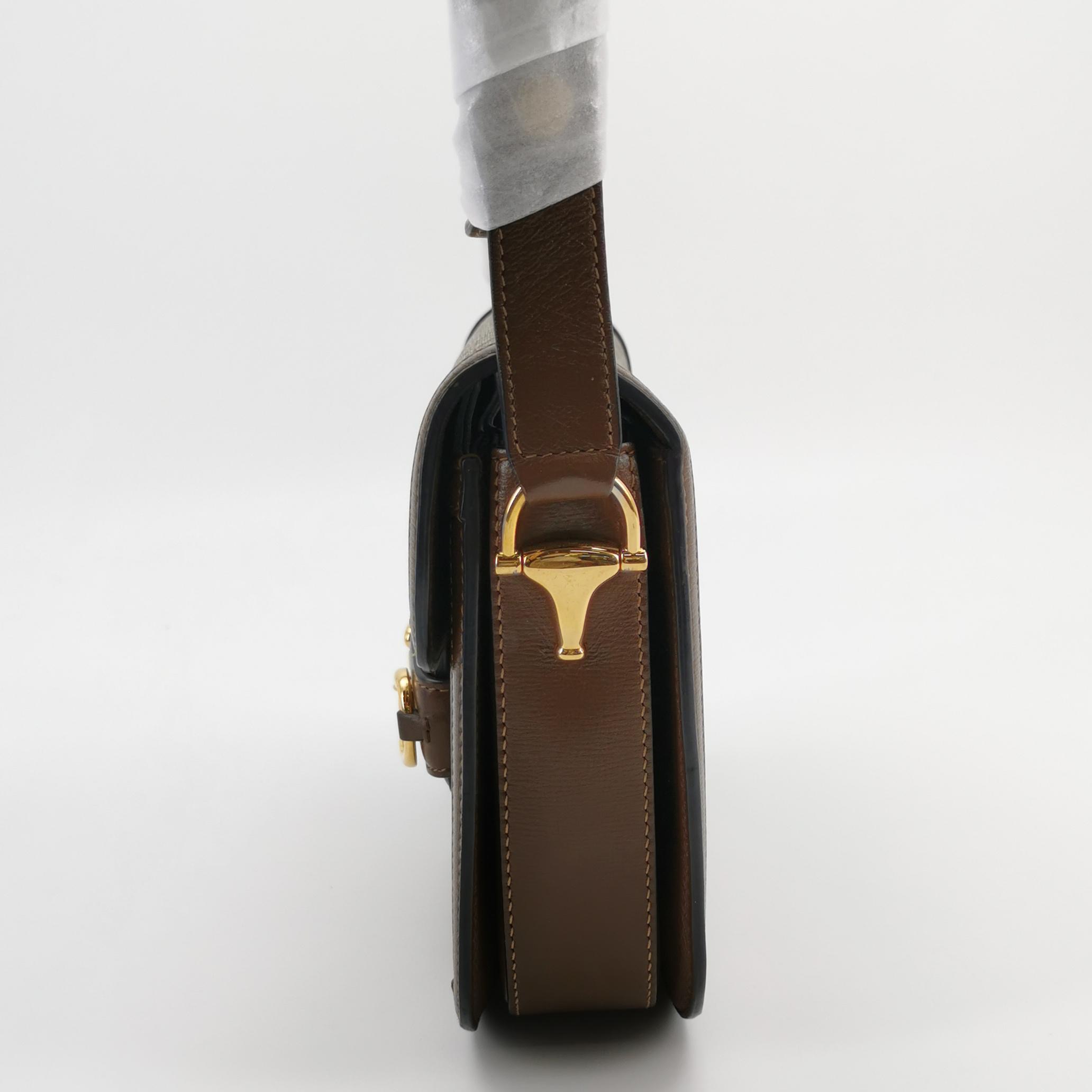 Gucci Horsebit 1955 Shoulder Bag GG Coated Canvas with Leather — photo 4 of 20