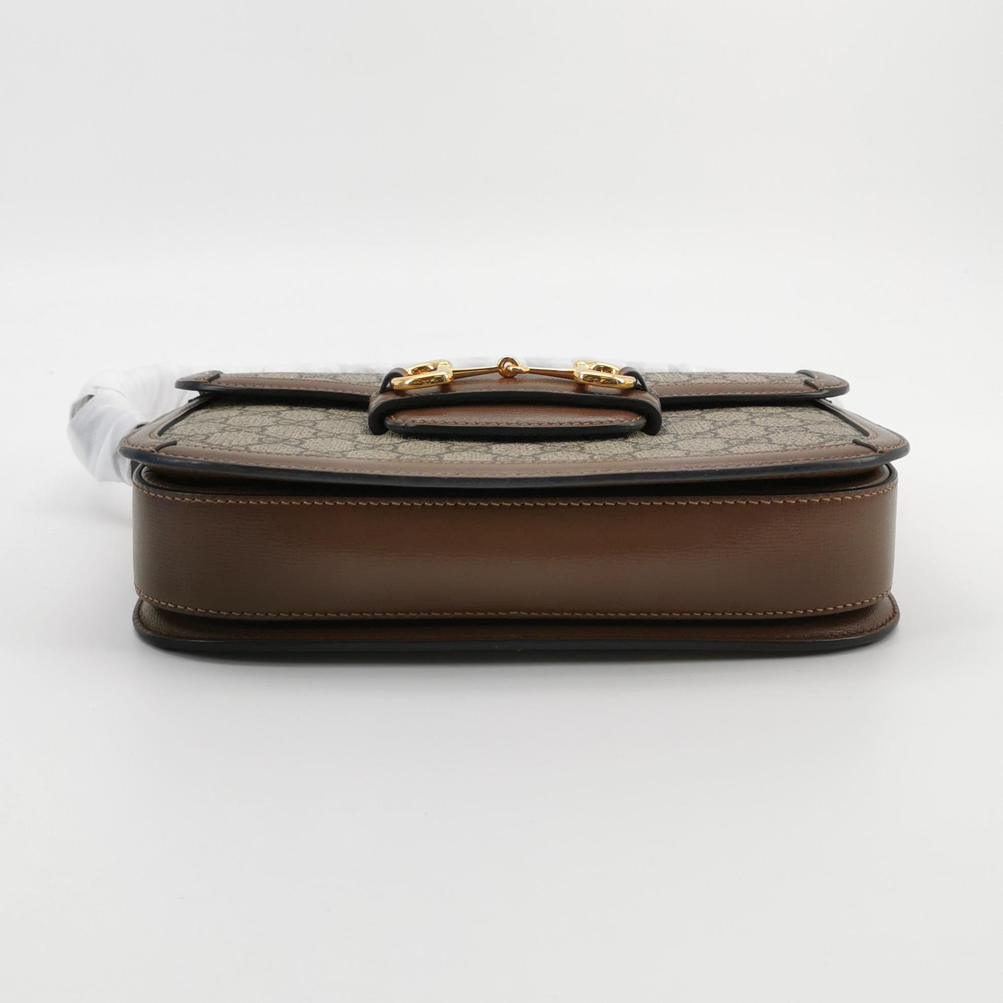 Gucci Horsebit 1955 Shoulder Bag GG Coated Canvas with Leather — photo 5 of 20