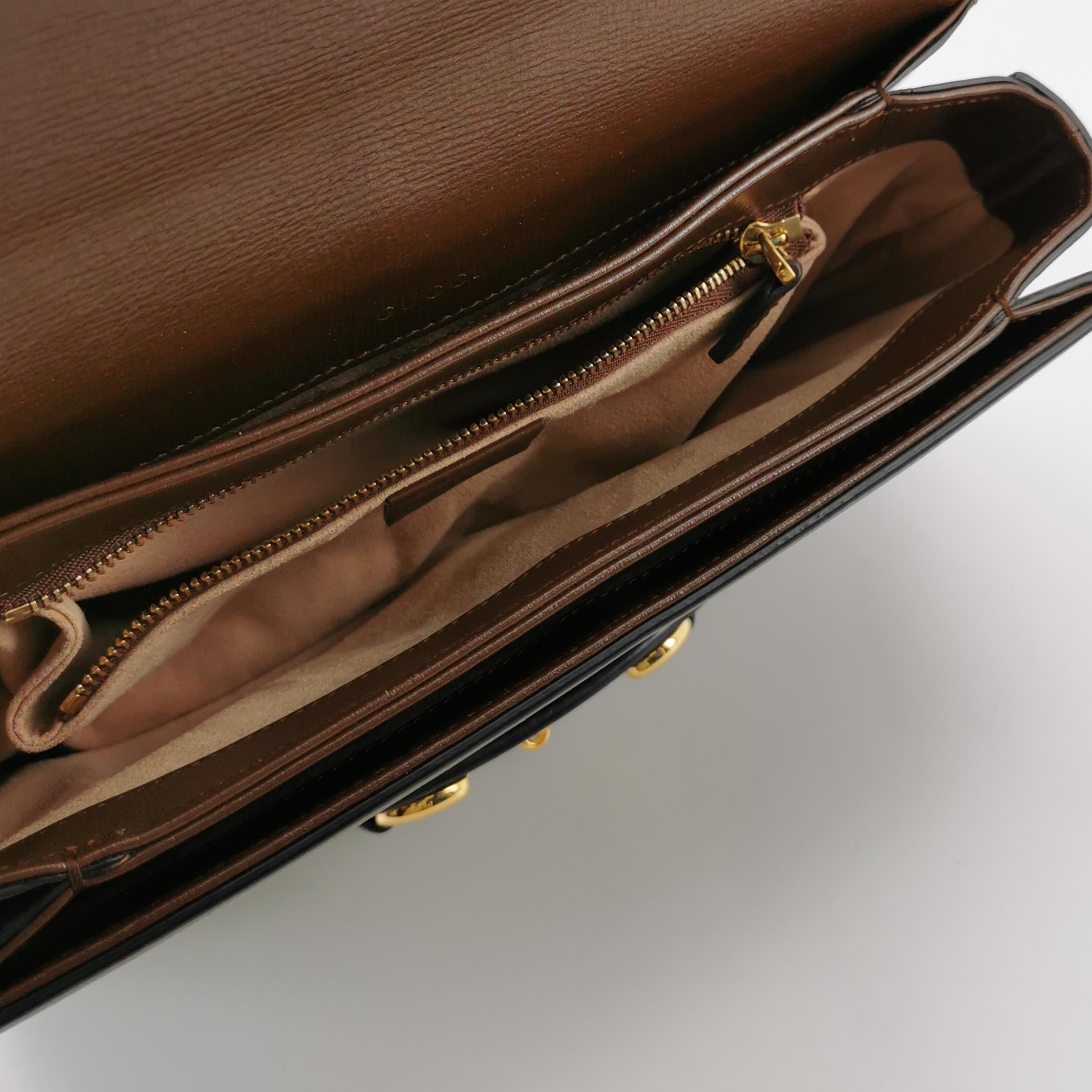 Gucci Horsebit 1955 Shoulder Bag GG Coated Canvas with Leather — photo 7 of 20