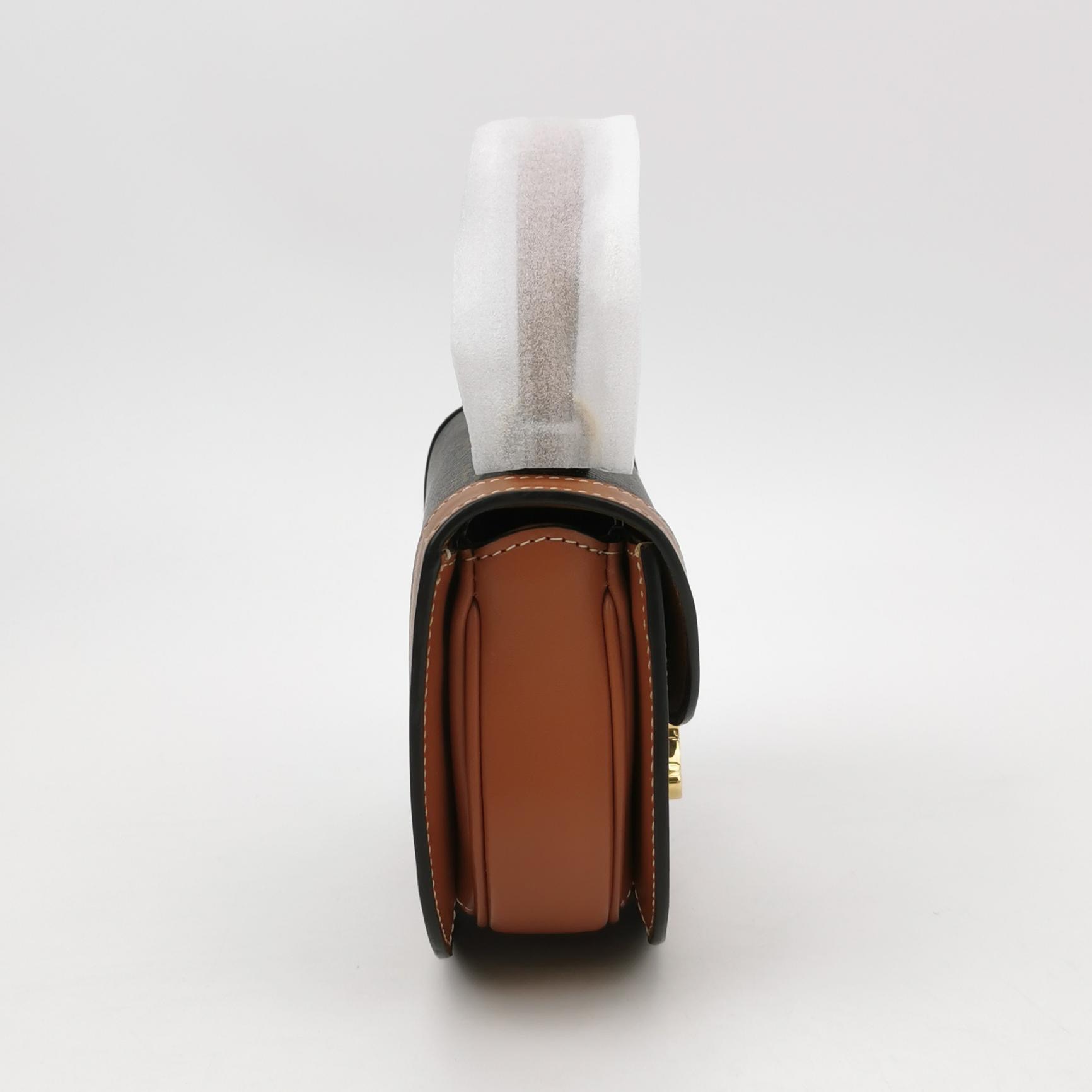 Celine Triomphe Besace Clea Top Handle Flap Bag Triomphe Coated Canvas Mini — photo 4 of 15