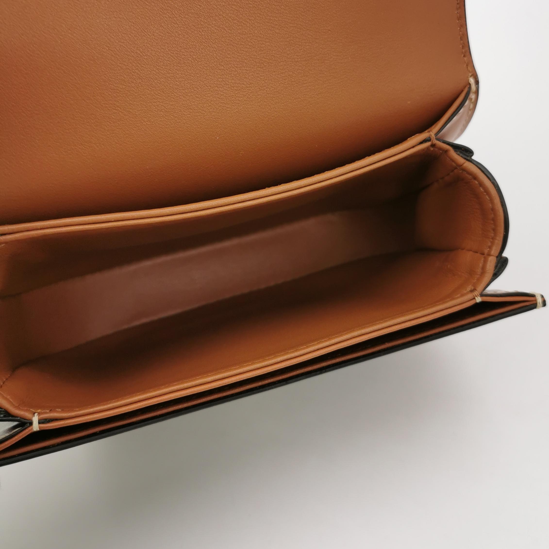 Celine Triomphe Besace Clea Top Handle Flap Bag Triomphe Coated Canvas Mini — photo 7 of 15