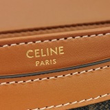 Celine Triomphe Besace Clea Top Handle Flap Bag Triomphe Coated Canvas Mini — thumbnail 8