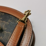 Celine Triomphe Besace Clea Top Handle Flap Bag Triomphe Coated Canvas Mini — thumbnail 12