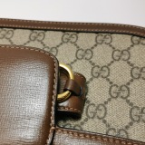 Gucci Horsebit 1955 Shoulder Bag GG Coated Canvas with Leather — thumbnail 13