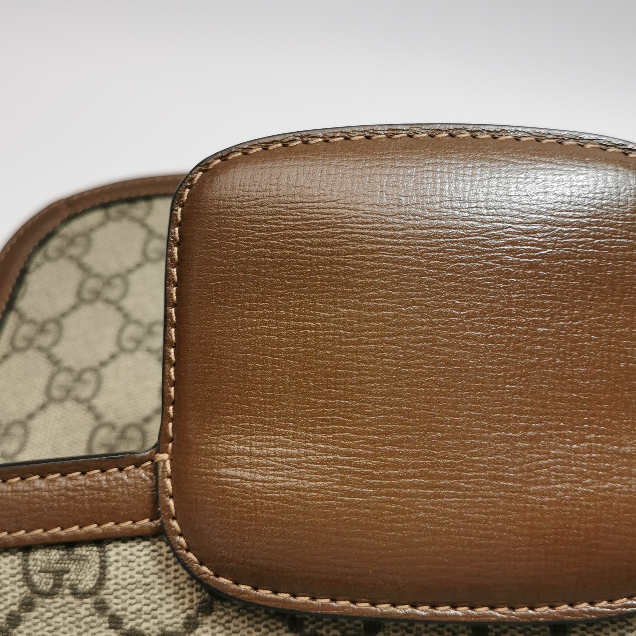 Gucci Horsebit 1955 Shoulder Bag GG Coated Canvas with Leather — photo 20 of 20