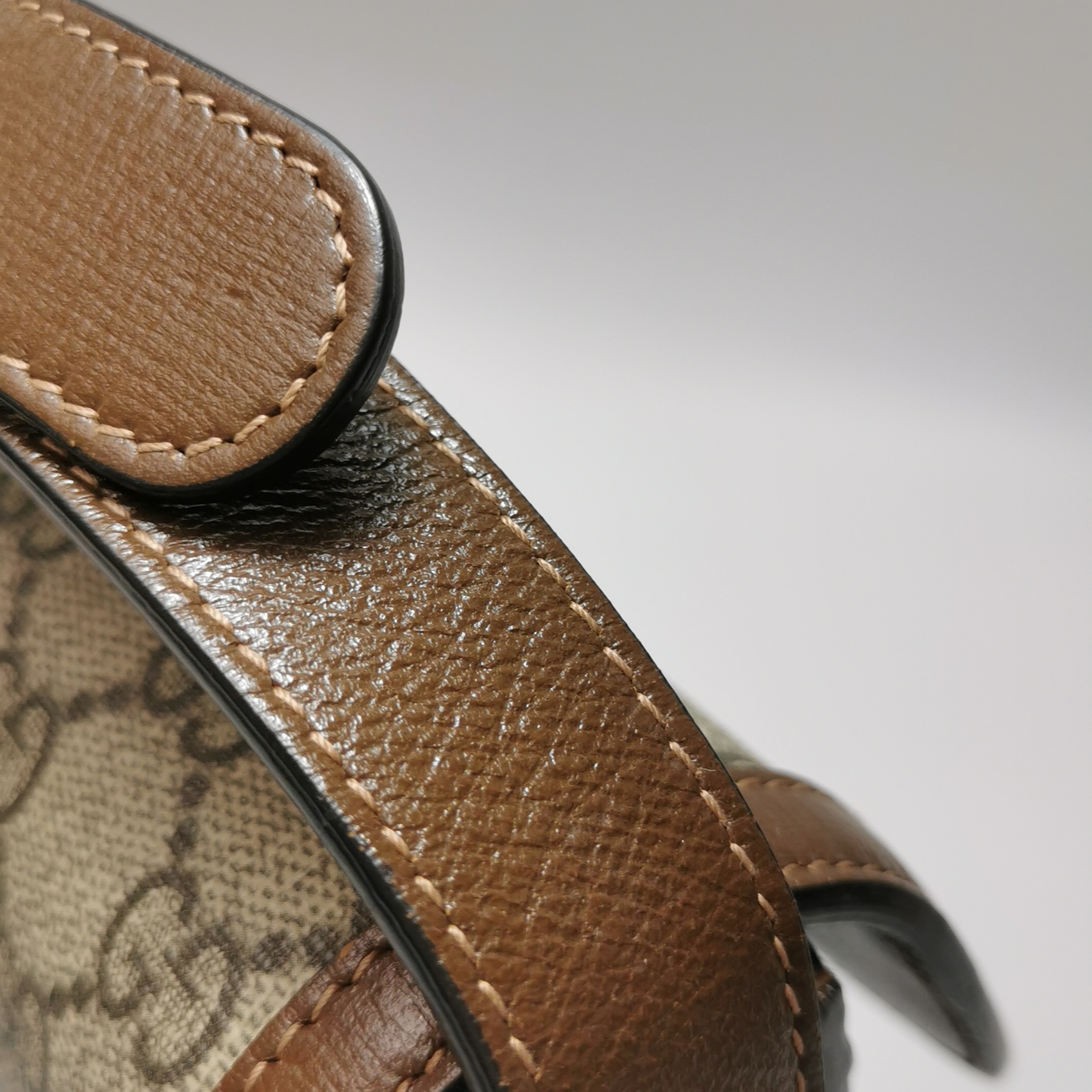 Gucci Horsebit 1955 Shoulder Bag GG Coated Canvas with Leather — photo 16 of 20