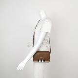 Burberry New Hampshire Shoulder Bag House Check Canvas and Leather Small — thumbnail 2
