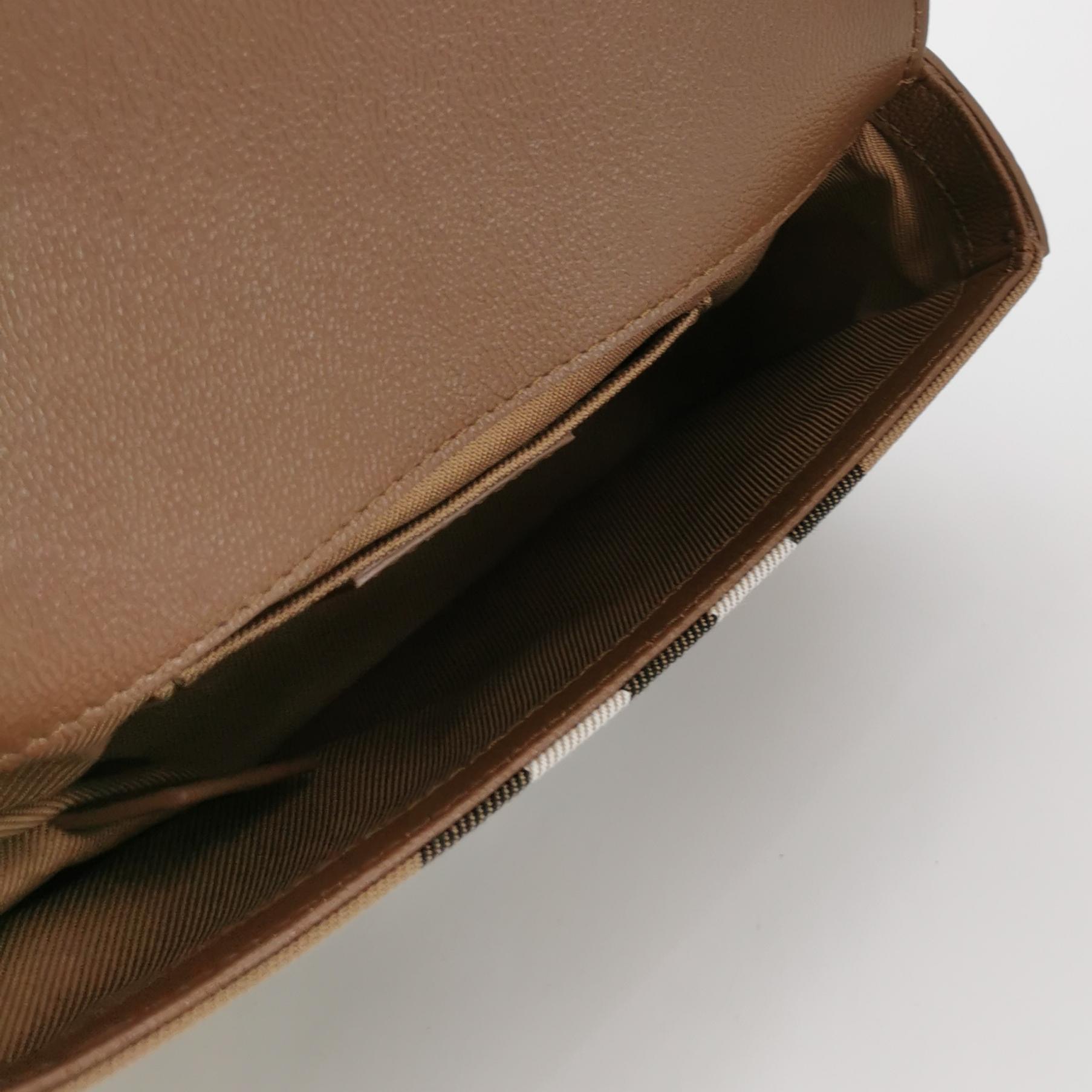 Burberry New Hampshire Shoulder Bag House Check Canvas and Leather Small — photo 7 of 11