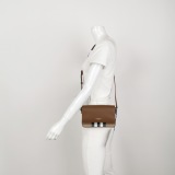 Burberry New Hampshire Shoulder Bag House Check Canvas and Leather Small — thumbnail 2