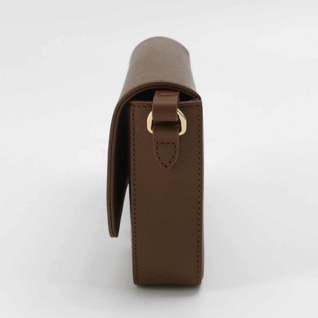 Burberry New Hampshire Shoulder Bag House Check Canvas and Leather Small — photo 4 of 13