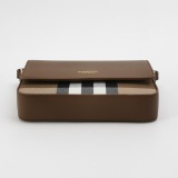 Burberry New Hampshire Shoulder Bag House Check Canvas and Leather Small — thumbnail 6