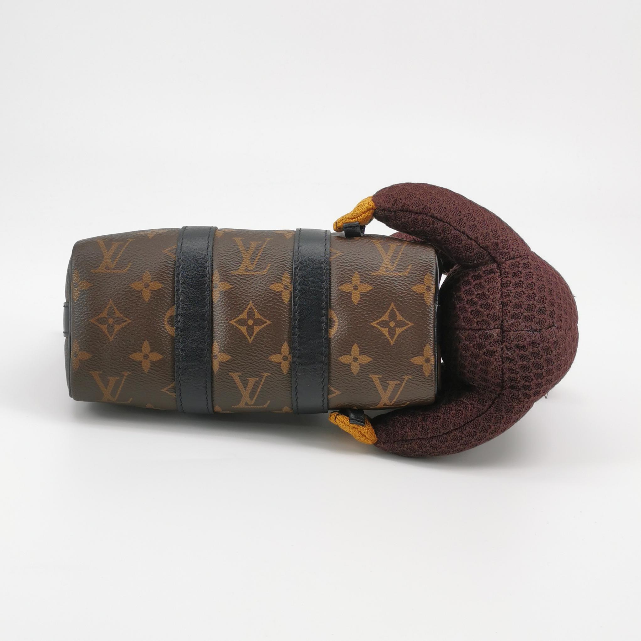 Louis Vuitton(LV) Keepall Bandouliere Bag Monogram Canvas with LV Friends Plush Monkey XS — photo 6 of 22