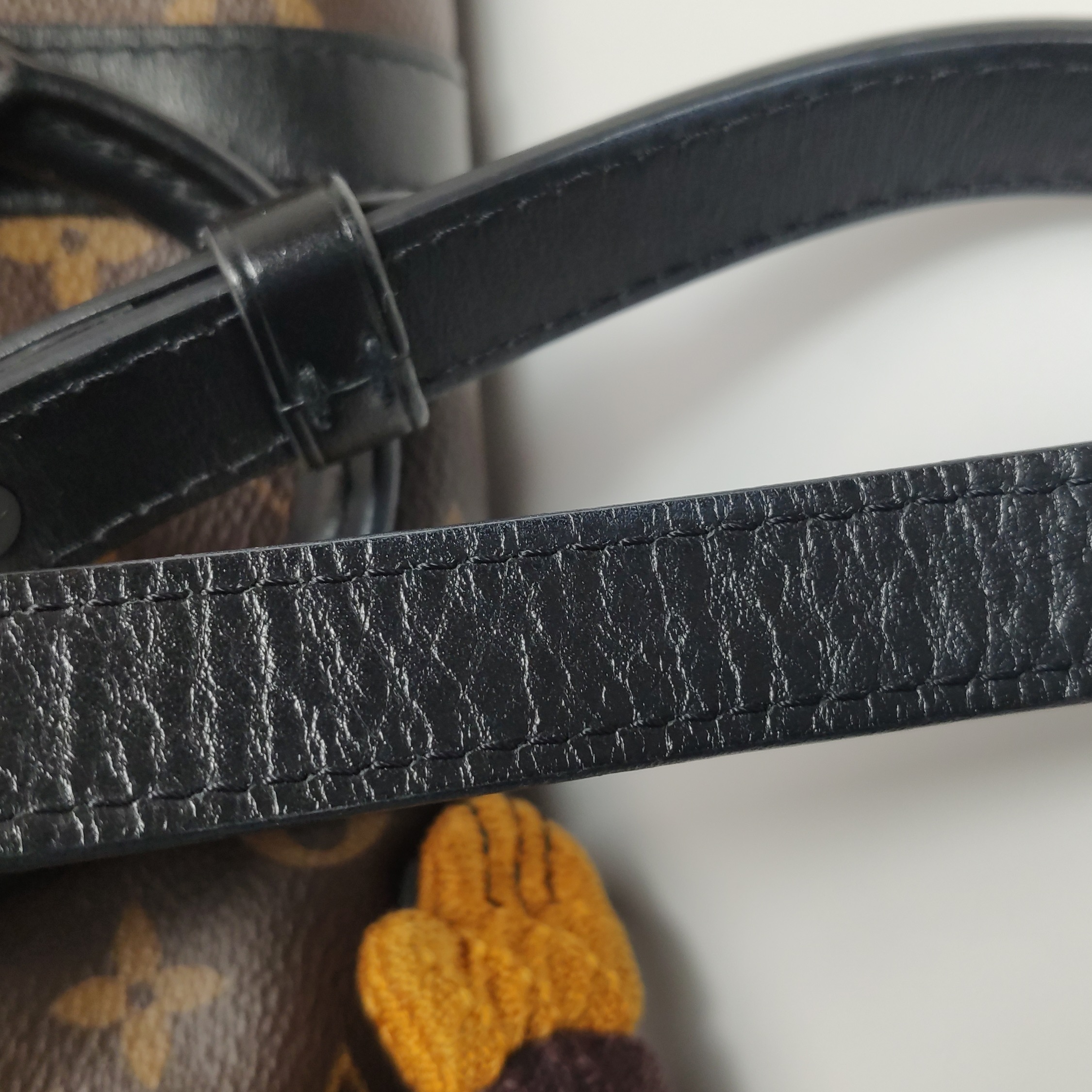 Louis Vuitton(LV) Keepall Bandouliere Bag Monogram Canvas with LV Friends Plush Monkey XS — photo 16 of 22